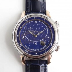 Grand Complications Sky Moon Celestial 5102PR Noob Factory RG Blue Dial Swiss 240 LU CL C