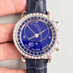 Grand Complications Sky Moon Celestial 6102P-001 Noob Factory SS Blue Dial Swiss 240 LU CL C