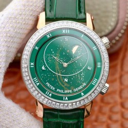 Grand Complications Sky Moon Celestial 5102PR Noob Factory RG & Diamond Green Dial Swiss 240 LU CL C