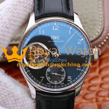 Replica IWC Portugieser Tourbillon IW546301 ZF Stainless Steel Black Dial Swiss Tourbillon