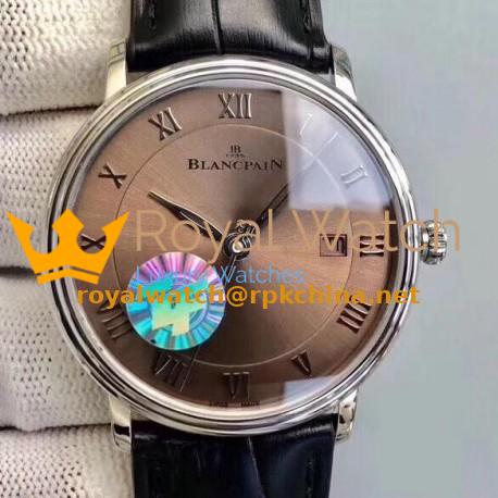 Blancpain Villeret Ultraplate 6651 ZF Stainless Steel Brown Dial Swiss 1151