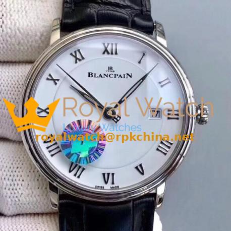 Blancpain Villeret Ultraplate 6651-1127-55B ZF Stainless Steel White Dial Swiss 1151