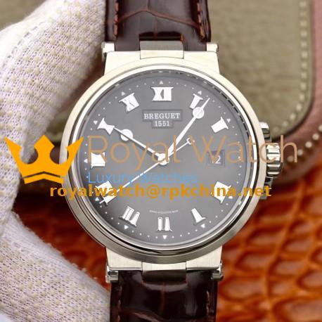 Replica Breguet Marine 5517TI/G2/9ZU V9 Stainless Steel Anthracite Dial Swiss 777A