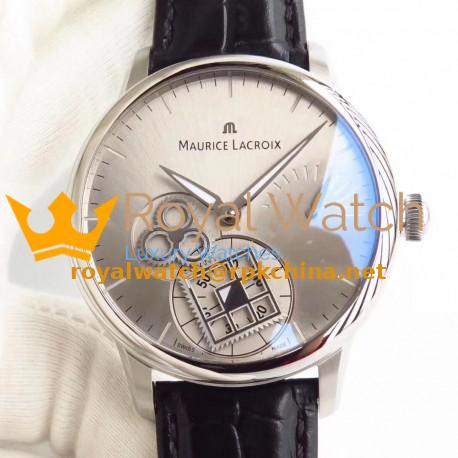 Replica Maurice Lacroix Roue Carree Seconde MP7158-SS001-901 AM Stainless Steel Silver Dial Swiss ML 156