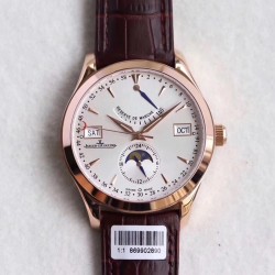 Master Calendar Q151242A Noob Factory RG Silver Dial Swiss Caliber 924