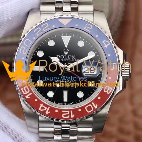Replica Rolex GMT-Master II 116719BLRO DJ Stainless Steel 904L Black Dial Swiss 2836-2