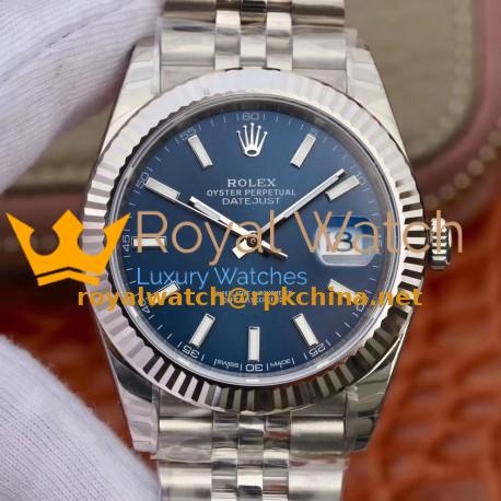 Replica Rolex Datejust II 41MM 126334 DJ Stainless Steel 904L Blue Dial Swiss 2824-2
