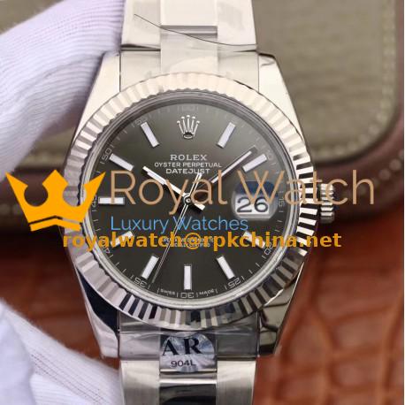 Replica Rolex Datejust II 41MM 126334 AR Stainless Steel 904L Anthracite Dial Swiss 2824-2
