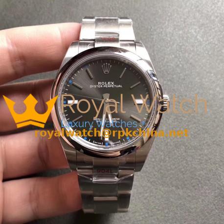 Replica Rolex Oyster Perpetual 39 114300 GM Stainless Steel 904L Anthracite Dial Swiss 3132