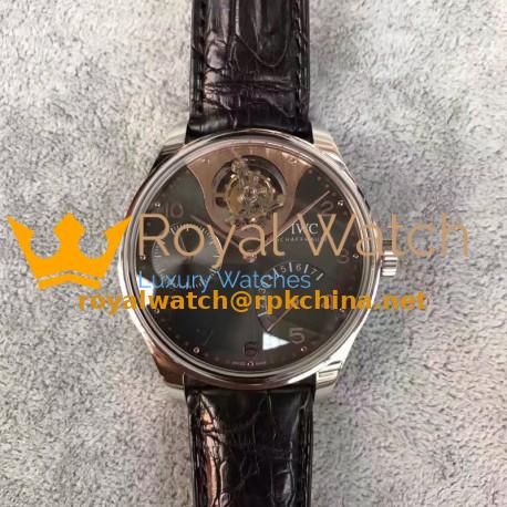 Replica IWC Portuguese Tourbillon Mystery IW504207 TF Stainless Steel Anthracite Dial Swiss 50900