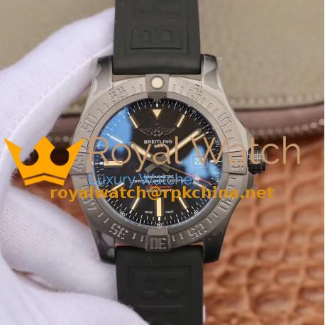 Replica Breitling Avenger Blackbird 44 V1731110 GF V4 Titanium Black Dial Swiss 2824-2