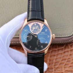 Portugieser Tourbillon Mystery IW504602 ZF RG Black Dial Swiss Tourbillon