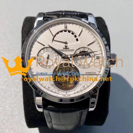 Replica Jaeger-LeCoultre Master Grande Tradition Tourbillon Noob Stainless Steel White Dial Swiss Tourbillon