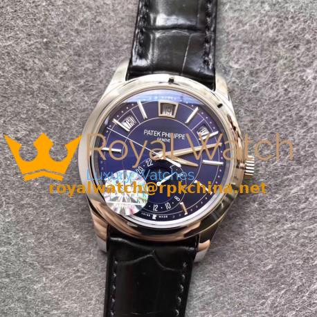 Replica Patek Philippe Annual Calendar 5205G-013 KM Stainless Steel Blue Dial Swiss 324SQALU 24H/206
