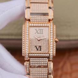 Ladies Twenty-4 4910/11R AWF RG & Diamond Diamond Dial Swiss Ronda Quartz