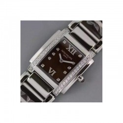 Ladies Twenty-4 4910/10A Noob Factory SS Brown Dial Swiss Ronda Quartz
