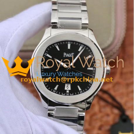 Replica Piaget Polo G0A41003 MKS Stainless Steel Black Dial Swiss 1110P