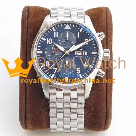 Replica IWC Pilot Chronograph Edition Le Petit Prince IW377717 ZF Stainless Steel Blue Dial Swiss 7750
