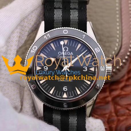Replica Omega Seamaster 300 Spectre 007 Limited Edition 233.32.41.21.01.001 VS Stainless Steel Black Dial Swiss 8400