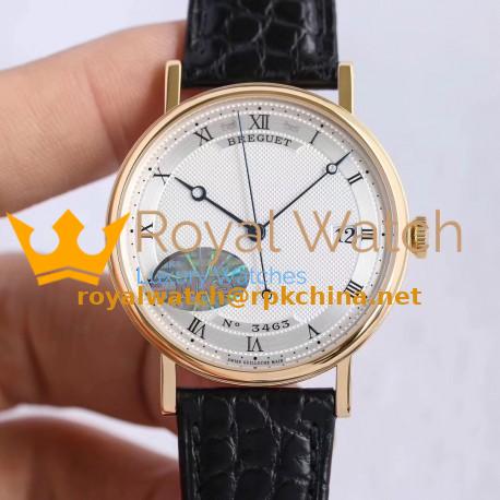 Replica Breguet Classique 5177BA/12/9V6 MKS Yellow Gold Silver Dial M9015