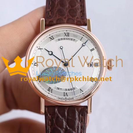 Replica Breguet Classique 5177BR/12/9V6 MKS Rose Gold Silver Dial M9015