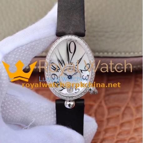 Replica Breguet Reine de Naples 8918BB/58/964/D00D ZF Stainless Steel & Diamonds Mother Of Pearl Dial Swiss Caliber 537/3