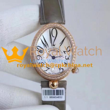 Replica Breguet Reine de Naples 8918BR/58/964/D00D ZF Rose Gold & Diamonds Mother Of Pearl Dial Swiss Caliber 537/3