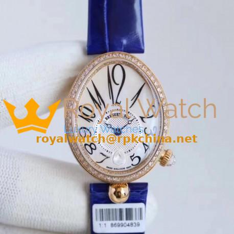 Replica Breguet Reine de Naples 8918BR/58/964/D00D ZF Rose Gold & Diamonds Mother Of Pearl Dial Swiss Caliber 537/3
