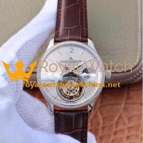 Replica Jaeger-LeCoultre Master Tourbillon JIA Stainless Steel & Diamonds Diamond Dial Swiss Tourbillon