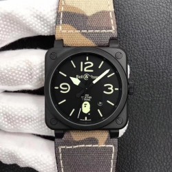 BR 03-92 PVD Bape Noob Factory V3 PVD Black Apes Dial M9015