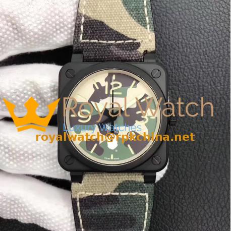 Replica Bell & Ross BR 03-92 PVD Bape Noob V3 PVD Camouflage Apes Dial M9015