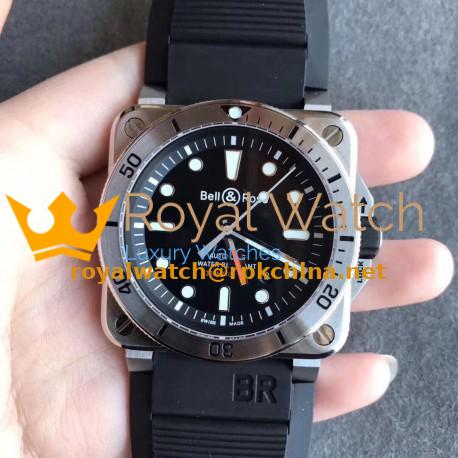 Replica Bell & Ross BR 03-92 Diver OX Stainless Steel Black Dial M9015