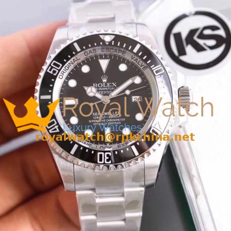 Replica Rolex DEEPSEA 126600 KS Stainless Steel Black Dial Swiss 3135