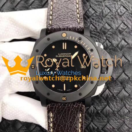 Replica Panerai Luminor Submersible 1950 PAM508 VS V2 Ceramic Black Dial Swiss P9000