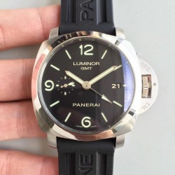 Luminor Marina 1950 3 Days GMT PAM320 VSF SS Black Dial Swiss P9001 V2