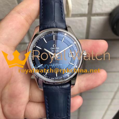 Replica Omega De Ville Hour Vision Co-Axial 41MM 431.33.41.21.03.001 VS Stainless Steel Blue Dial Swiss 8900