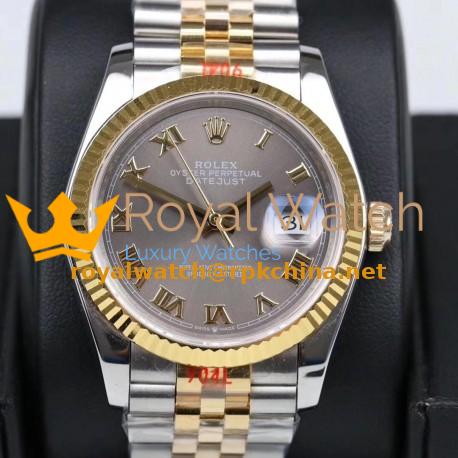 Replica Rolex Datejust 36MM 116233 GM Stainless Steel 904L & Yellow Gold Anthracite Dial Swiss 2824-2