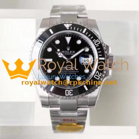Replica Rolex Submariner Date 116610LN NAIL Maker Stainless Steel 904L Black Dial Swiss 3135