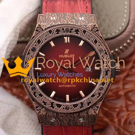 Replica Hublot Classic Fusion Arturo Fuente Limited Edition 511.OX.6670.LR.OPX17 SR Rose Gold Red Dial Swiss 2892