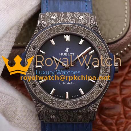 Replica Hublot Classic Fusion Arturo Fuente Limited Edition 511.NX.6670.LR.OPX17 SR Titanium Blue Dial Swiss 2892
