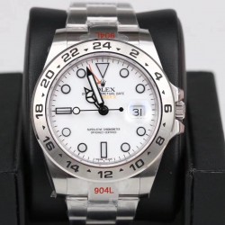Explorer II 216570 GMF V2 SS 904L White Dial Swiss 3187