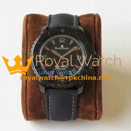 Replica Blancpain Fifty Fathoms Dark Knight 5015-11C30-52A ZF PVD Black Dial Swiss 1315