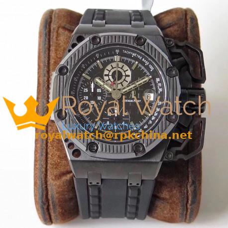 Replica Audemars Piguet Royal Oak Offshore Survivor 26165IO.OO.A002CA.01 N V5 Titanium Black Dial Swiss 7750
