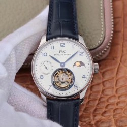 Portugieser Tourbillon Power Reserve Moonphase Noob Factory V2 SS White Dial Swiss Tourbillon