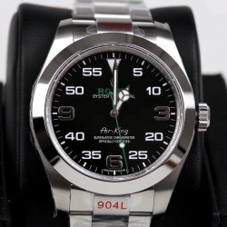 Air-King 116900 GMF SS 904L Black Dial Swiss 3131