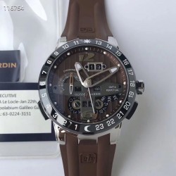 El Toro GMT +/- Perpetual Calendar 320-00-3 TWAF SS Chocolate Dial Swiss UN-32