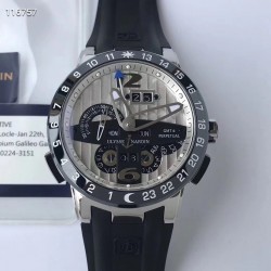 El Toro GMT +/- Perpetual Calendar 320-00-3 TWAF SS Silver Dial Swiss UN-32
