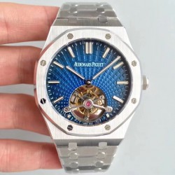 Royal Oak Tourbillon Extra Thin 26522 R8F SS Blue Dial Swiss 2924