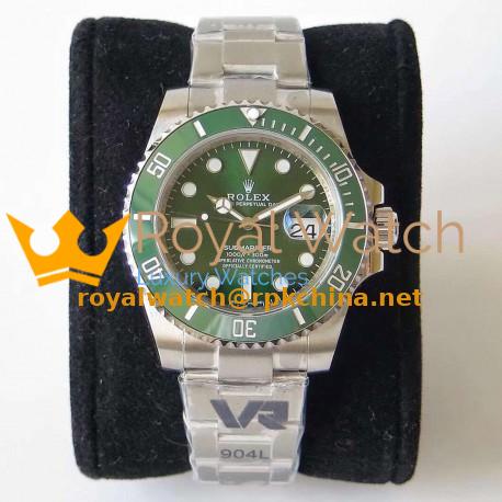 Replica Rolex Submariner Date 116610LV VR Stainless Steel 904L Green Dial Swiss 3135