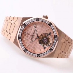 Royal Oak Tourbillon Extra Thin 26514 R8F RG & Diamonds RG Dial Swiss 2924